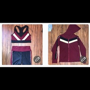 $Fit set- sports bra, tights, & sweater